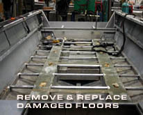 Photo of floor replacement.